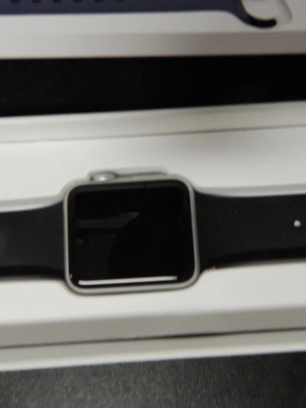 Apple Watch Series 1 42mm Aluminum Case White Sport Band - (MNNL2LL/A)